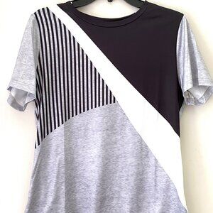 Women's SHEIN Top Black & White Size Large - New, No Tags Never Worn
